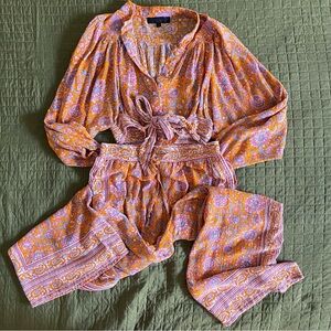 Rachel Roy Boho Crop Top & Pants Set